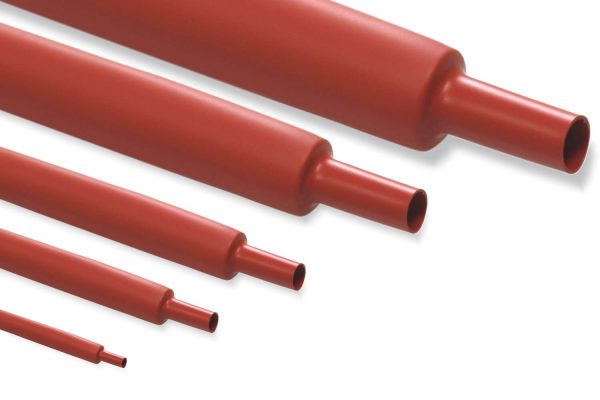 Custom R202 - Diámetro 2 mm con contracción 2:1 - Tubo termorretráctil rojo